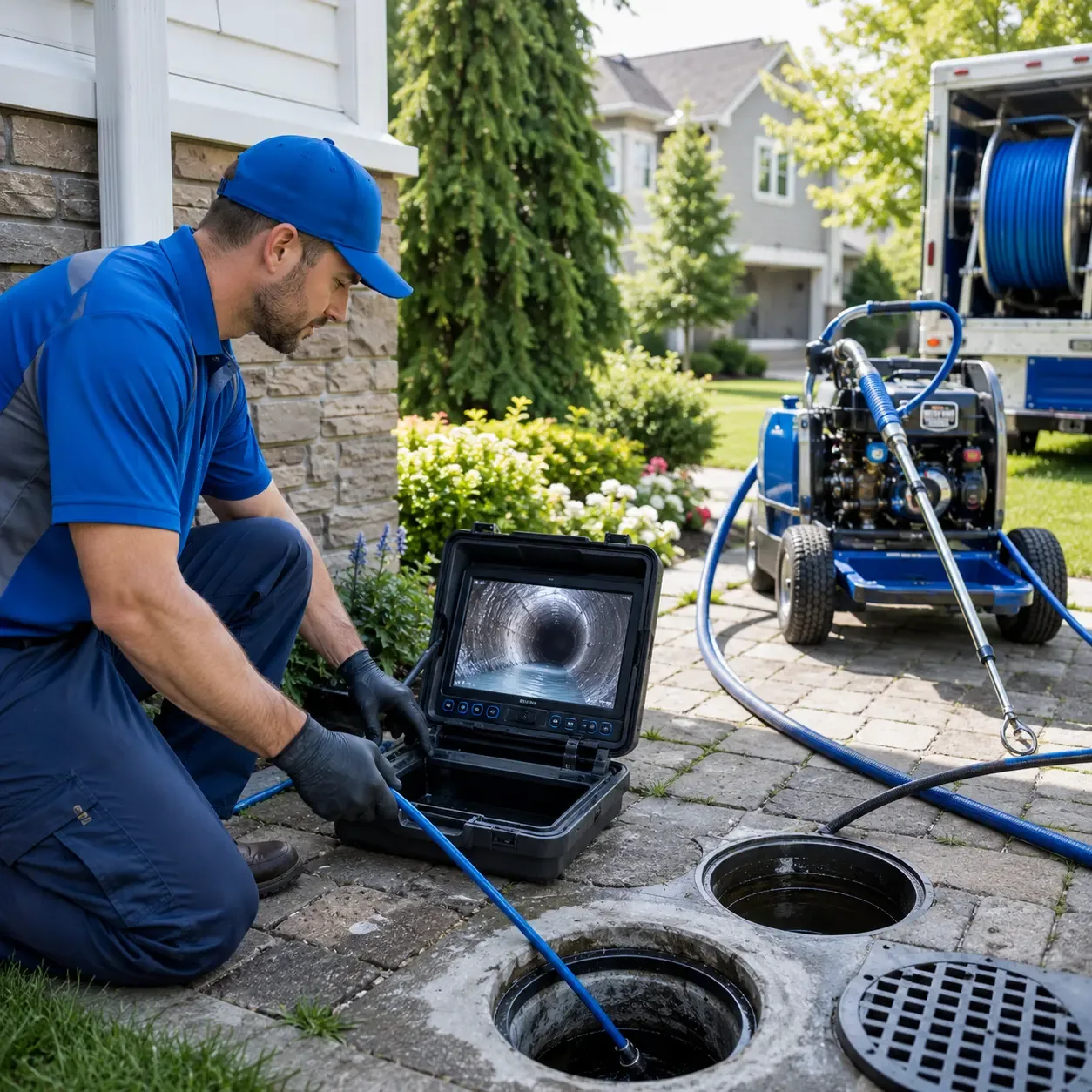 Outdoor drain cleaning professionals serving Clinton Township, MI